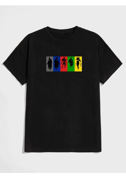 Marvel Karakter Baskılı Oversize Tshırt