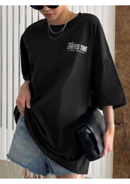 Lımıted Tıme Baskılı Oversize Tshırt modelleri