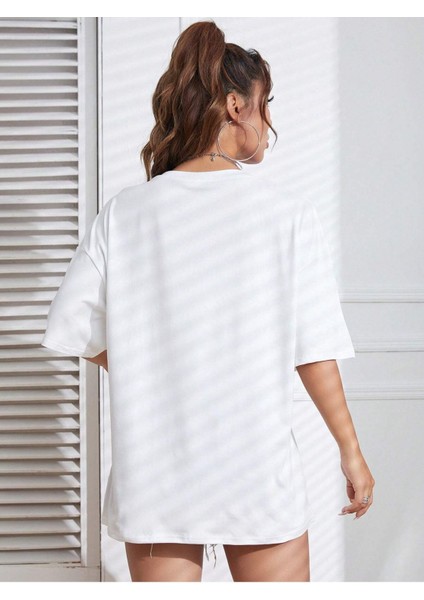 Minik Kediler Baskılı Oversize Tshırt modelleri