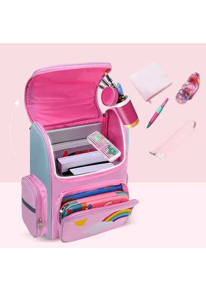Unicorn Desenli Pembe Kız Çocuk Okul Sırt Çantası fiyatları