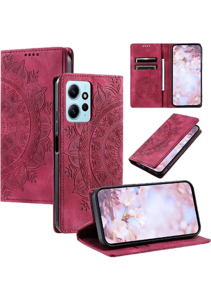 Xiaomi Redmi Için Not 12 4g Yan Toka Pu Deri Kart Ekleme (Yurt Dışından)