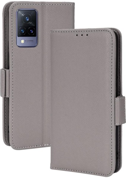 Vivo V21 4g Için Kılıf/5g Pu Deri Kart Yuvaları Tutucu Yan Toka Cüzdan (Yurt Dışından) modelleri