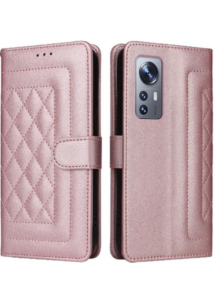 Xiaomi 12 Için Flip CASE/12X Darbeye Cüzdan Deri Kılıf Basit Flip (Yurt Dışından)