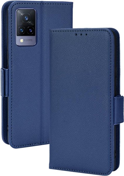 Vivo V21 4g Için Kılıf/5g Pu Deri Kart Yuvaları Tutucu Yan Toka Cüzdan (Yurt Dışından)
