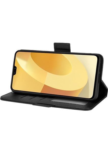 Vivo V23 5g Için Kılıf Manyetik Pu Deri Cüzdan Kart Yuvaları Tutucu Yan (Yurt Dışından)