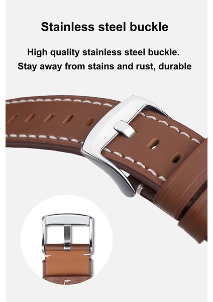20 mm Tokalı Aynı Klasik Deri Saat Kayışı, Huawei Watch Gt3/gt3 Pro Için Uygundur (Yurt Dışından)