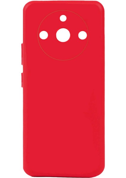 - Realme 11 Pro - Kılıf Mat Soft Esnek Biye Silikon - Kırmızı