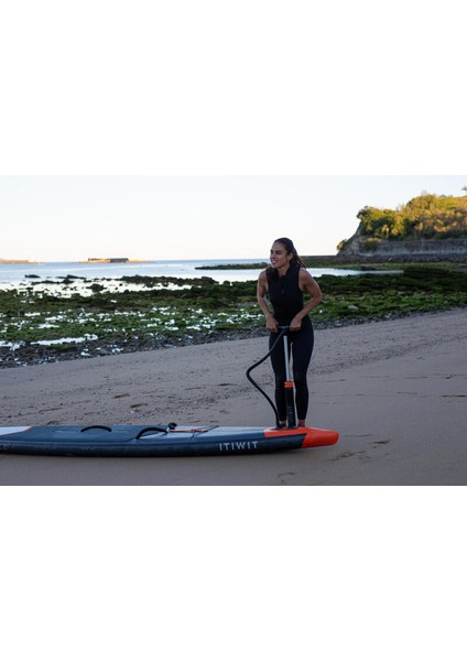 Basit Pompa - Stand Up Paddle ve Kano Çift Ektili Yüksek Basınçlı 0-10PSI Uyumlu