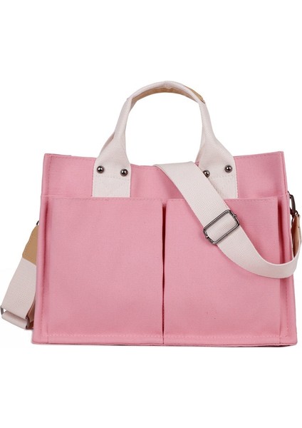 Kanvas Çanta Basit Moda Çanta Kadın Kişiselleştirilmiş Omuz Crossbody Çanta (Yurt Dışından)