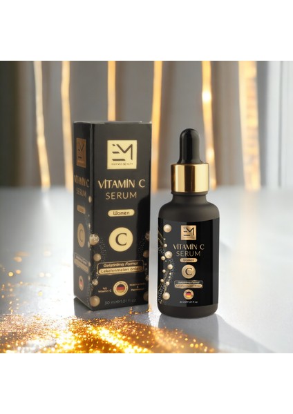 Kadın Madeem Krem - Vitamin C Serum Profesyonel Günlük Kullanım 30 ml - 40 ml