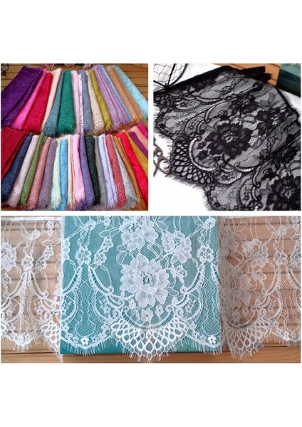 Renk 11 Tarzı 26 cm Geniş Kirpik Dantel Trim Dıy El Yapımı Dekorasyon Giyim Gelinlik Dantel Etek Kol Aksesuarları Kumaş (Yurt Dışından) fiyatları
