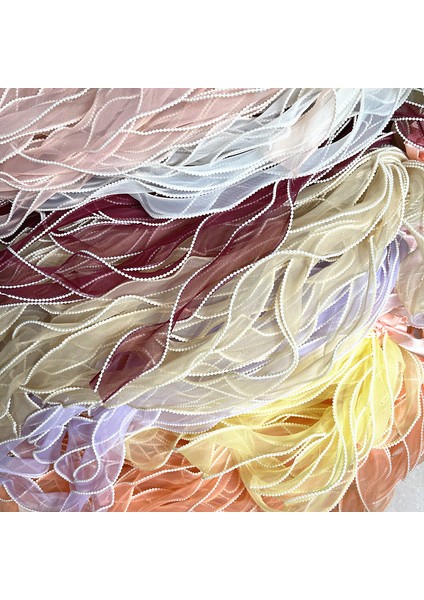 No.28 Stili 1 Yard Yeni Boncuk Zincir Kenar Dalga Ipek Organze Şerit Yay Malzemesi Saç Süsleme Hediye Sarma Dekorasyon Dantel Şeritler (Yurt Dışından) fiyatları