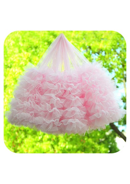 Açık Pembe Tarzı 1 Metre 28CM Geniş Beyaz Kırmızı Pembe Ruffled Tül Trim 17 Renk Pileli Örgü Dantel Trim Tutu Elbise Kumaşı Dıy Bebek Elbise Kumaşı (Yurt Dışından)