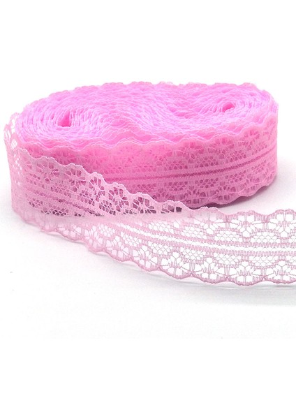 Pembe Tarzı Yüksek Li 10 Metre Dantel Şerit Bant Genişliği 28 mm Trim Kumaş Dıy Işlemeli Net Kordon Dikiş Dekorasyon Için Afrika Dantel Kumaş (Yurt Dışından)