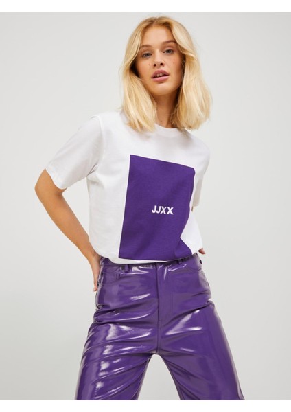 Jxsmılla Rlx Oneck Ss Tee Jrs Beyaz Tshirt 12258415-01