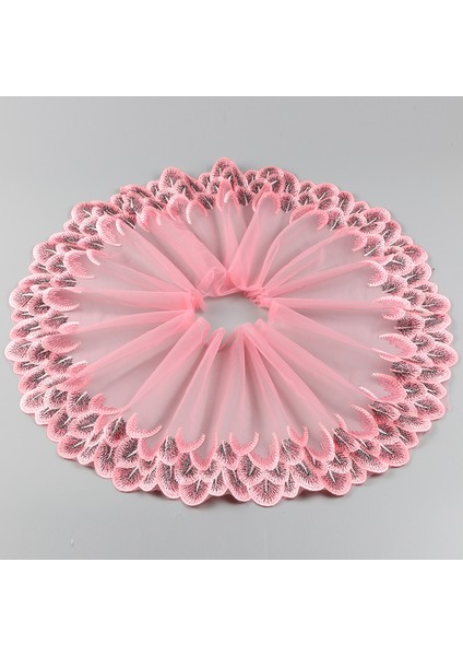 Yeni-Yeşil Stil 2019 Yeni 20*100 cm Nakış Tavuskuşu Tasarım Net Dantel Kumaş Tissu Costura Örgü Tül Gipür Kordon Dantel Dikiş Dıy Bebek Bezi (Yurt Dışından)
