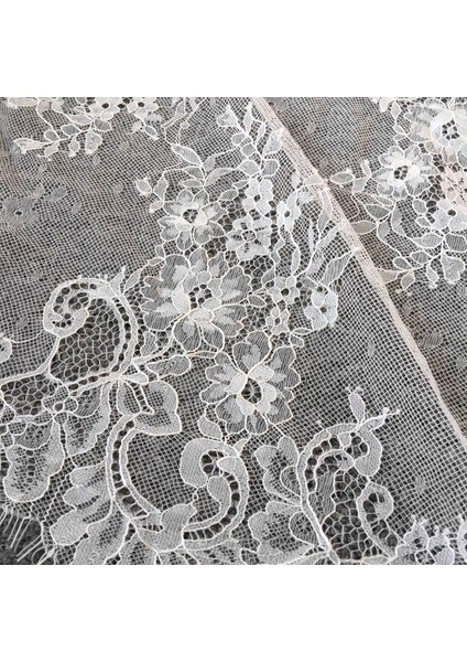 No.9 Tarzı 3mt Için 1 Grup 3 Metre 38CM Genişliğinde Freantilly Dantel Kirli Beyaz Çiçek Işlemeli Dantel Trim, Her Iki Tarafta Taraklı Kirpik Kenarlı (Yurt Dışından) fırsatları