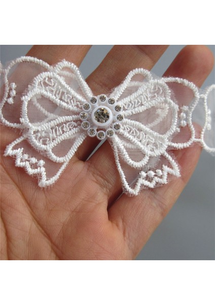 1 Yard Örgü Dantel Ilmek Rhinestones Işlemeli Dantel Trim Şerit Yamalar Aplike Kumaş Dıy Gelinlik Dikiş Malzemeleri Zanaat (Yurt Dışından)