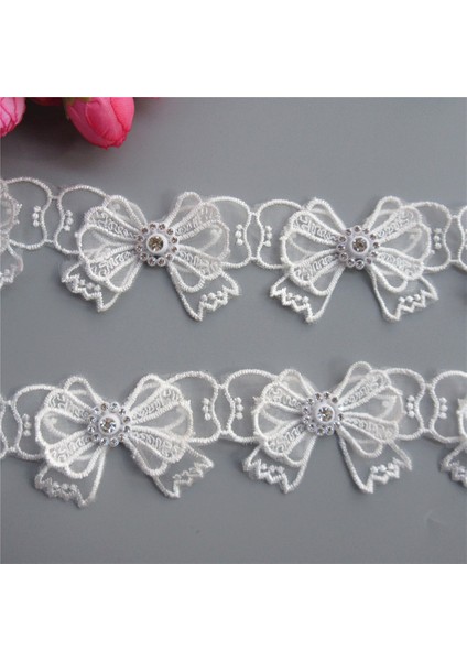 1 Yard Örgü Dantel Ilmek Rhinestones Işlemeli Dantel Trim Şerit Yamalar Aplike Kumaş Dıy Gelinlik Dikiş Malzemeleri Zanaat (Yurt Dışından)