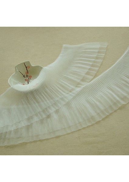 Leylak Tarzı 12CM Geniş Çift Katmanlar Tül Pileli Dantel Fabirc Yaka Manşetleri Kenar Trim Şerit Perdeler Elbise Giyim Dıy Dikiş Aksesuarları (Yurt Dışından) modelleri