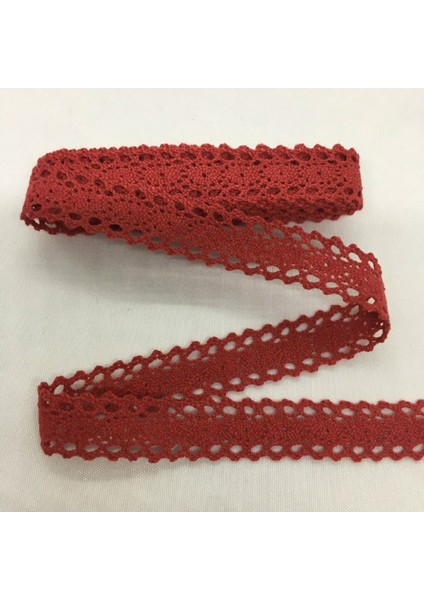 C008-3 Kırmızı 1.5cm Stili 2 Yarda 2y 0..8 cm Tığ Işi Dokuma Pamuk Dantel Şerit Için El Yapımı Zanaat Patchwork Dikiş Paskalya Düğün Deco Hediye Çiçek Ambalaj (Yurt Dışından)