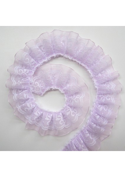 Pembe Tarzı 3 Yard Çift Katmanlı Pileli Organze Dantel Trim Şerit Fırfır Trim Kumaş Işlemeli Yaka Dikiş Giyim Ekleme Malzemesi 4cm (Yurt Dışından) indirimleri