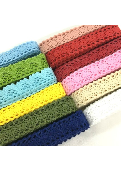 C-027 ORDUYEŞIL2CM Stili 2 Yarda 2y 0..8 cm Tığ Işi Dokuma Pamuk Dantel Şerit Için El Yapımı Zanaat Patchwork Dikiş Paskalya Düğün Deco Hediye Çiçek Ambalaj (Yurt Dışından)
