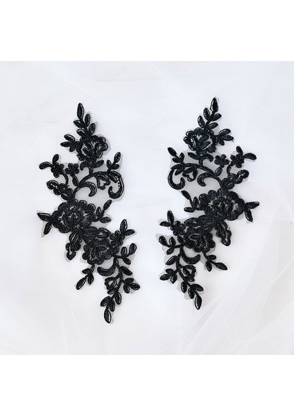 Şarap Kırmızısı Tarzı Dıy Gelinlik Için Işlemeli Dantel Aplike Dantel Trim Kapalı Beyaz Kırmızı Kirli Beyaz Gümüş Renk Havası 24.5*9.5cm (Yurt Dışından) modelleri