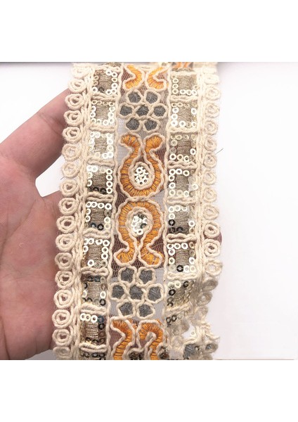 No.13 Tarzı 1 Metre Nakış Dantel Şerit El Yapımı Dıy Kumaş Malzeme Giyim Elbise Kemer Dantel Trim Düğün Craft Dikiş Aksesuarları (Yurt Dışından)