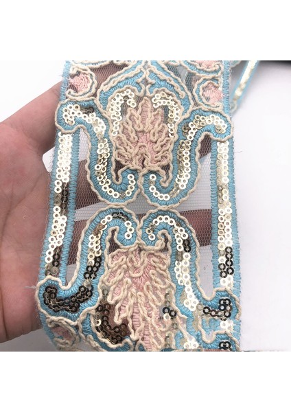 No.13 Tarzı 1 Metre Nakış Dantel Şerit El Yapımı Dıy Kumaş Malzeme Giyim Elbise Kemer Dantel Trim Düğün Craft Dikiş Aksesuarları (Yurt Dışından)