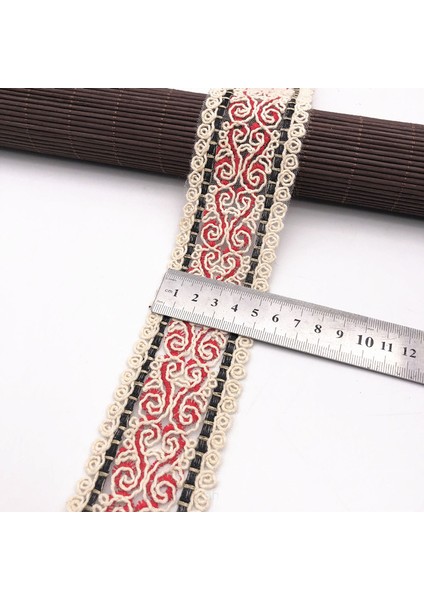 No.13 Tarzı 1 Metre Nakış Dantel Şerit El Yapımı Dıy Kumaş Malzeme Giyim Elbise Kemer Dantel Trim Düğün Craft Dikiş Aksesuarları (Yurt Dışından)