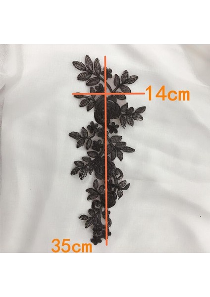 Style4 Kırmızı Stil 1 Çift Dantel Kumaş Aplike Çiçek Düğün Kumaş Kostüm Elbise Dekor Için Yama Dikiş Aplike El Sanatları (Yurt Dışından)