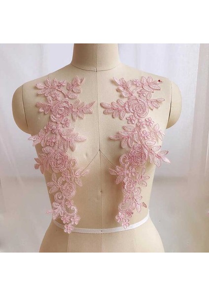 Style4 Kırmızı Stil 1 Çift Dantel Kumaş Aplike Çiçek Düğün Kumaş Kostüm Elbise Dekor Için Yama Dikiş Aplike El Sanatları (Yurt Dışından)