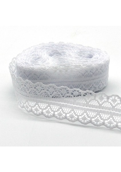 Beyaz Stil Yüksek Li 10 Metre Dantel Şerit Bant Genişliği 28 mm Trim Kumaş Dıy Işlemeli Net Kordon Dikiş Dekorasyon Için Afrika Dantel Kumaş (Yurt Dışından)