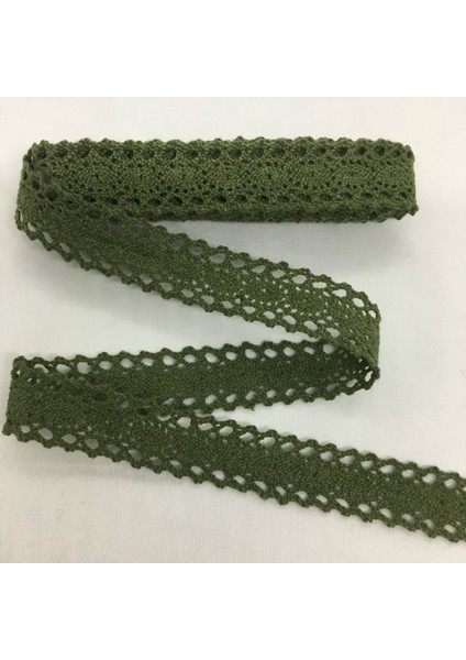C008 Orduyeşil1.5cm Stili 2 Yarda 0,5 cm 2y Renkli Tığ Işi Pamuk Dantel Şerit El Yapımı Zanaat Dikiş Için Noel Paskalya Düğün Deco Hediye Çiçek Ambalaj (Yurt Dışından)