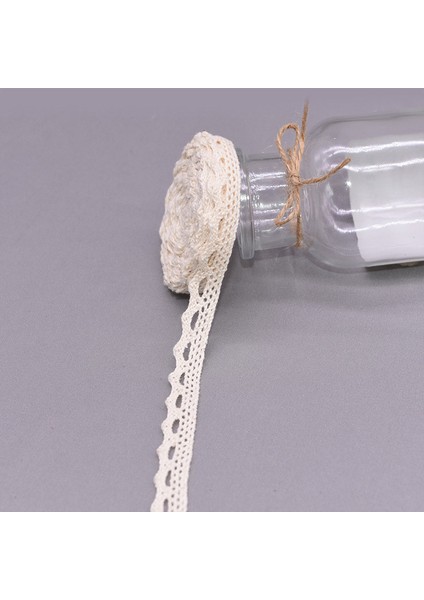 1.1 cm Genişliğinde B05 Stili 10 Yarda Metre Beyaz Bej Pamuk Işlemeli Dantel Net Kurdela Kumaş Trim Dıy Dikiş El Yapımı Zanaat Malzemeleri Malzemeleri (Yurt Dışından)