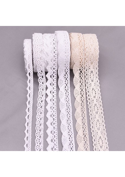 1.1 cm Genişliğinde B05 Stili 10 Yarda Metre Beyaz Bej Pamuk Işlemeli Dantel Net Kurdela Kumaş Trim Dıy Dikiş El Yapımı Zanaat Malzemeleri Malzemeleri (Yurt Dışından) fiyatları