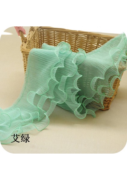 Lacivert Tarzı 12CM Geniş 12CM Geniş Üç Katmanlı Gövde Pileli Oluklu Dantel Elastik Katlanmış Malzeme Şerit Elbise Yaka Kenar Trim Dikiş Malzemeleri (Yurt Dışından) indirimleri