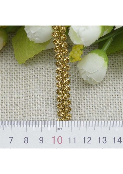 Altın Tarzı 1CMX5M 5mlot 1 cm Altın Gümüş Dantel Trim Şerit Dıy Perde Craft Kumaş Dikiş Aksesuarları Işlemeli Giyim Için Eğri Dantel Kırpma (Yurt Dışından)