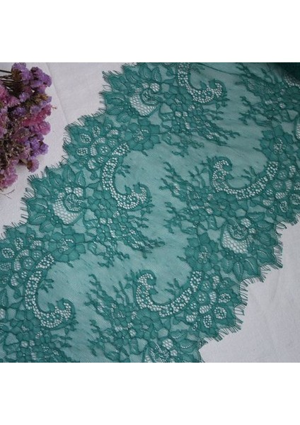 Zümrüt Yeşili Tarzı 6 Metre Yumuşak Örme Açık Gri + Siyah Kirpik Dantel Kumaş % Naylon Iç Çamaşırı Dantel Siyah Beyaz Trimler 35CM Genişlik * 300CM (Yurt Dışından)