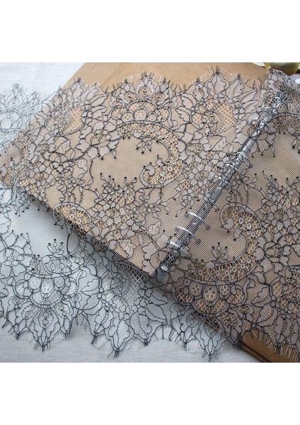 Zümrüt Yeşili Tarzı 6 Metre Yumuşak Örme Açık Gri + Siyah Kirpik Dantel Kumaş % Naylon Iç Çamaşırı Dantel Siyah Beyaz Trimler 35CM Genişlik * 300CM (Yurt Dışından) fiyatları