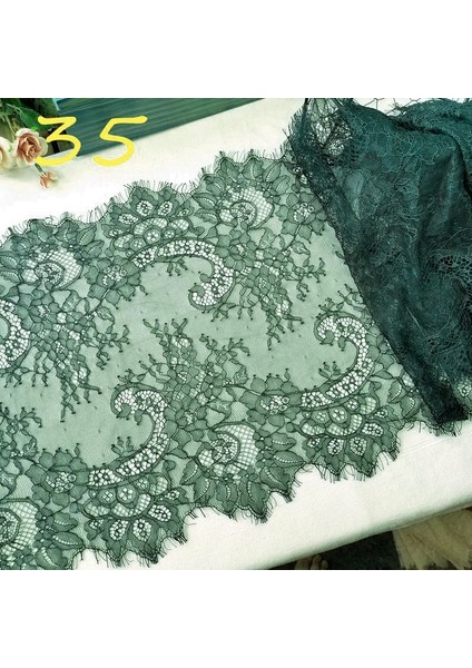 Renk 14 Tarzı 3 Metre Yumuşak ve Yüksek Li Kirpikler Dantel Aksesuarları Kumaş Dıy Giyim Iç Çamaşırı Düğün Peçe Etek Kol Kumaşı (Yurt Dışından) fırsatları