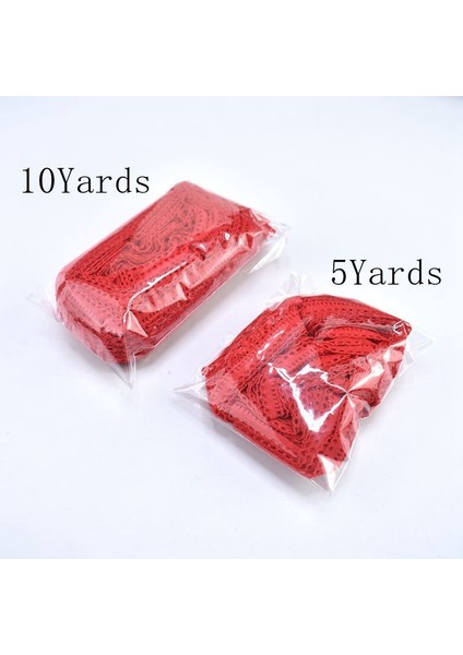 Beyaz Stil 10 Yard En Li 10 Yards Dikiş Elastik Dantel Şerit Streç Tri Afrika Dantel Kumaş Dıy Nakış Giyim Elbise Dekorasyon (Yurt Dışından)