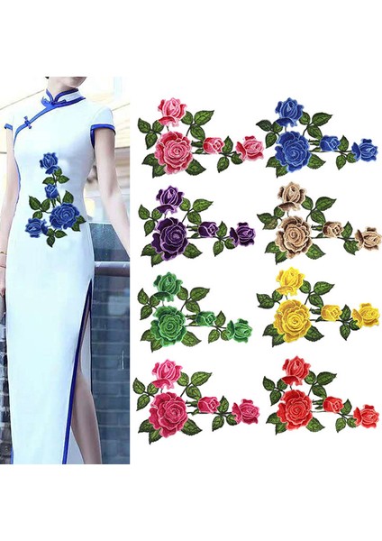 Sarı Stil Yeni Varış Güllerkelebek Çiçekler Nakış Yamalar Üzerinde Dikmek Dikili Aplike Dikmek Rozet Zanaat Işlemeli Dıy Giysi Pantolon Için (Yurt Dışından) modelleri