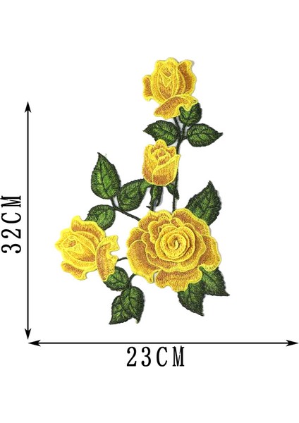 Sarı Stil Yeni Varış Güllerkelebek Çiçekler Nakış Yamalar Üzerinde Dikmek Dikili Aplike Dikmek Rozet Zanaat Işlemeli Dıy Giysi Pantolon Için (Yurt Dışından) fırsatları