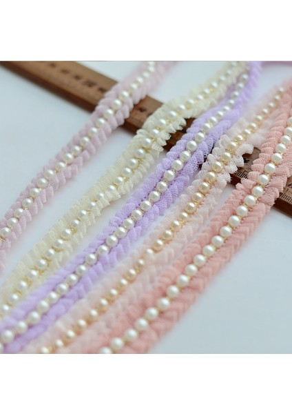 Bej Tarzı 1 Metre Renkli Boncuklu Dantel Şerit Bant Dantel Kumaş Trim Işlemeli Yaka Dekorasyon Afrika Dantel Kumaş Net Kordon Dikiş Için (Yurt Dışından) fiyatları