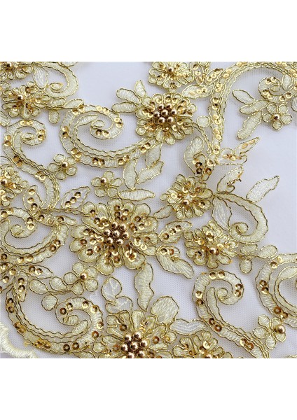 Turuncu Pembe Tarzı 1 Yard 14 Renk Yüksekliği 43 cm Pullu Boncuklu Gelinlik Sınır Dantel Kumaş Trim Etek Aksesuarları Dıy Dekorasyon RS2448 (Yurt Dışından) fırsatları