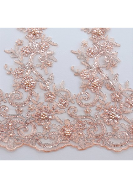 Turuncu Pembe Tarzı 1 Yard 14 Renk Yüksekliği 43 cm Pullu Boncuklu Gelinlik Sınır Dantel Kumaş Trim Etek Aksesuarları Dıy Dekorasyon RS2448 (Yurt Dışından) indirimleri