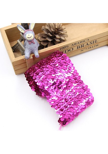 Gül Kırmızı Stili 1mlot 7.5cm Genişlik Esneklik Pullu Boncuk Trim Dantel Pul Şerit Dıy El Sanatları Dikiş Perde Aksesuarları Dekorasyon (Yurt Dışından)