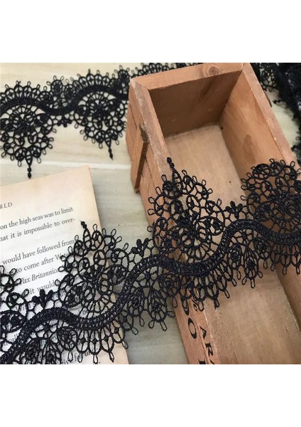 Kırmızı Stil (1ylot) Suda Çözünür Dantel Polyester Dikiş Şerit Dantel Trim Konfeksiyon Aksesuarları Kırmızı Dıy Gipür Dantel Trim Dikiş Craft (Yurt Dışından)